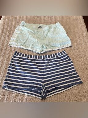 Vineyard Vines. Striped Blue & Mint Green  Shorts Set